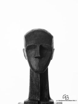 Archaischer Kopf Ton Skulptur Gabl Benjmanin Bildhauer